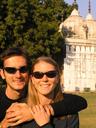 Us in the Red Fort gardens.